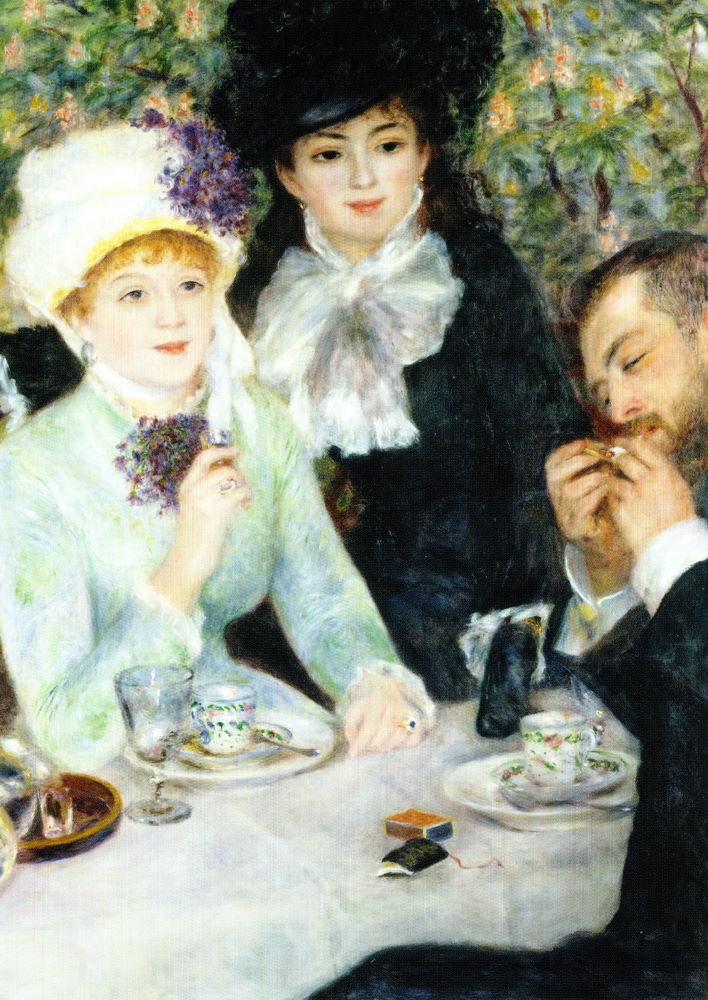 Kunstkarte Pierre Auguste Renoir "Nach dem Mittagessen"