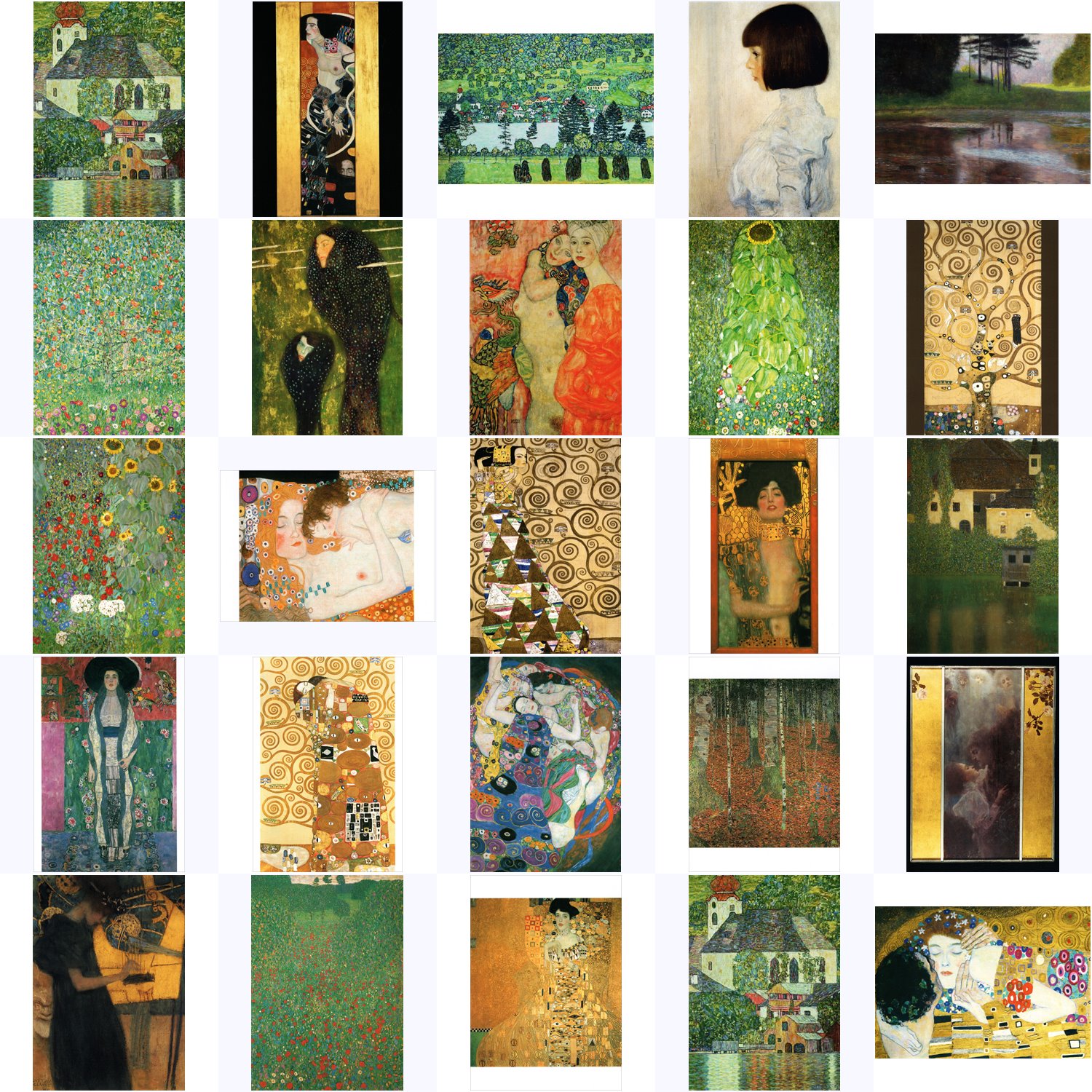 Kunstkarten-Komplett-Set Gustav Klimt