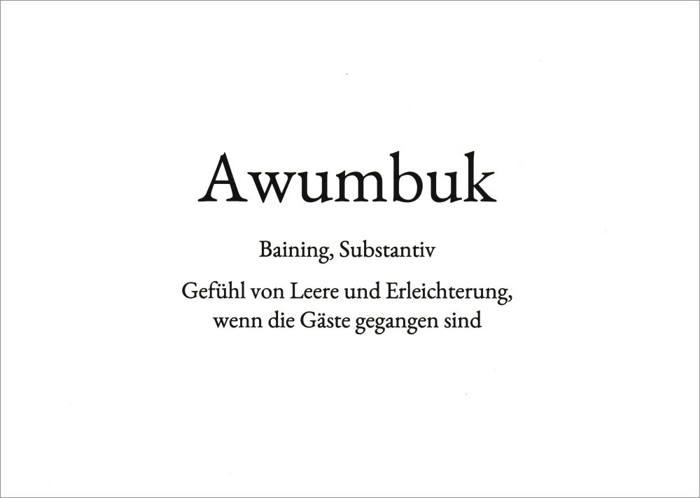 Wortschatz-Postkarte "Awumbuk"