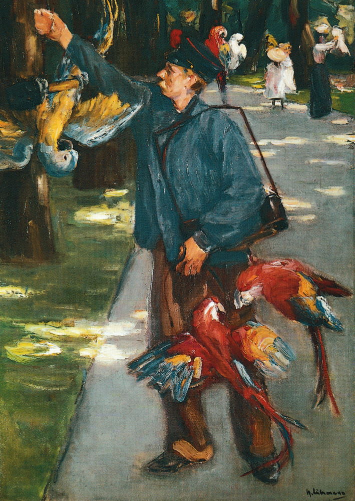 Kunstkarte Max Liebermann "Der Papageienmann"