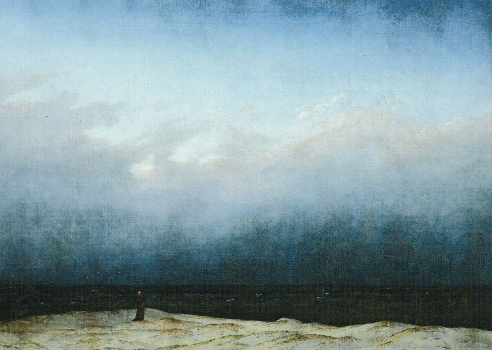 Kunstkarte Caspar David Friedrich "Der Mönch am Meer"