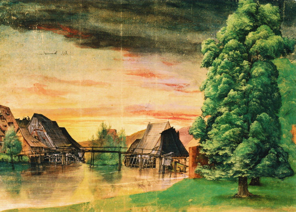Kunstkarte Albrecht Dürer "Weidenmühle"