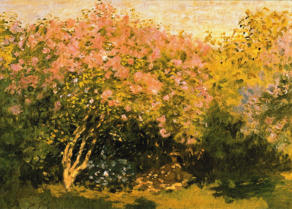 Kunstkarte Claude Monet "Flieder in der Sonne"