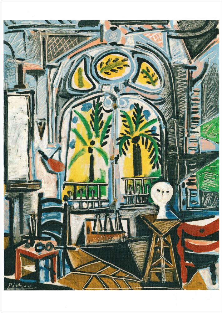 Kunstkarte Pablo Picasso "Das Studio IV"