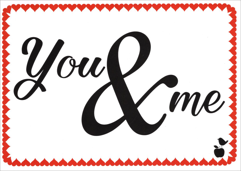 Postkarte Sprüche & Humor "You & me"
