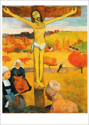 Kunstkarte Paul Gauguin "Der gelbe Christus"