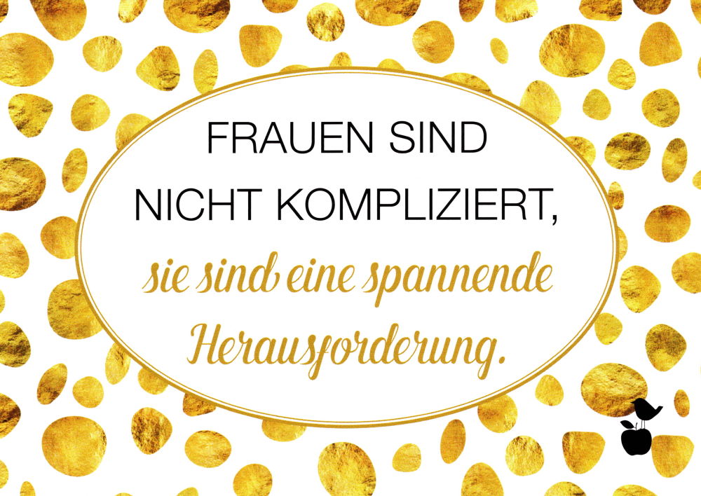 Postkarte Sprüche & Humor "Frauen sind nicht"