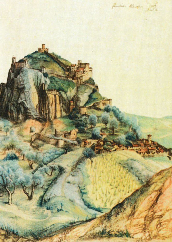 Kunstkarte Albrecht Dürer "Ansicht von Arco"