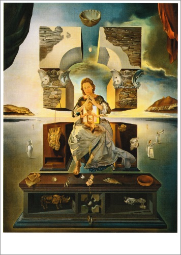 Kunstkarte Salvador Dalí "Die Madonna von Port Lligat"
