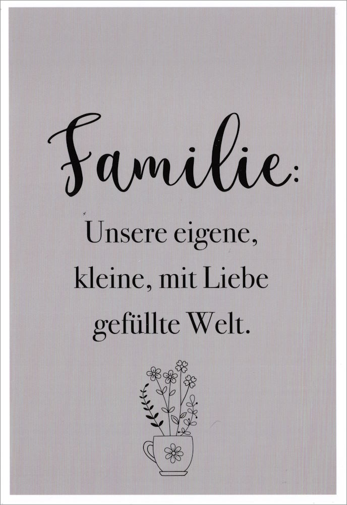 EuroformatPostkarte Lieblingsmensch "Familie Unsere"