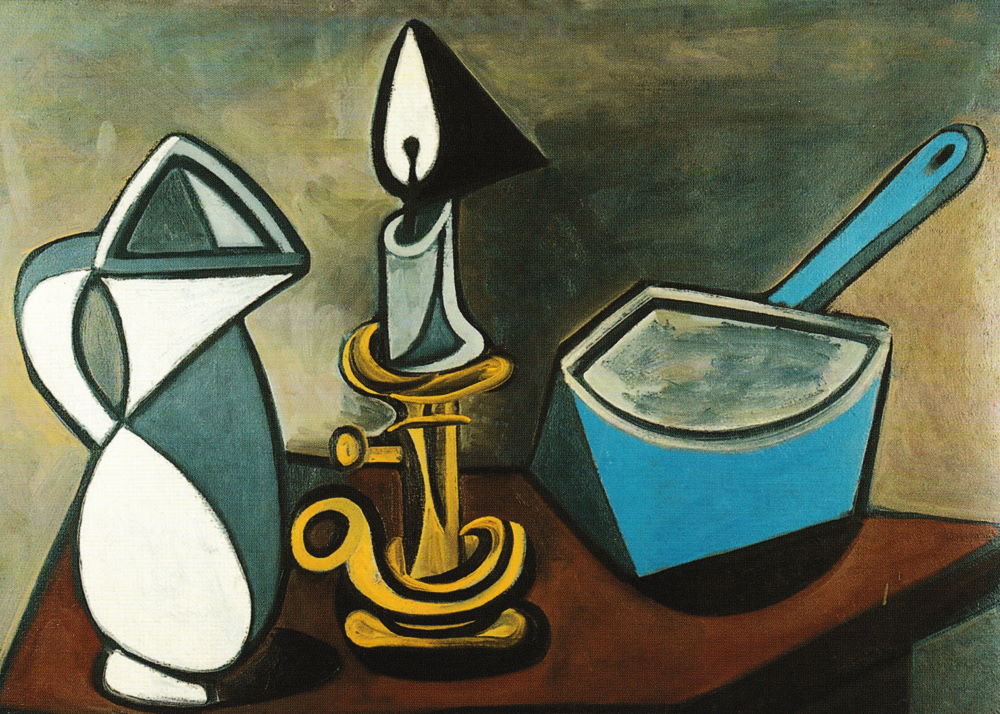 Kunstkarte Pablo Picasso "Stillleben mit emailliertem Topf"
