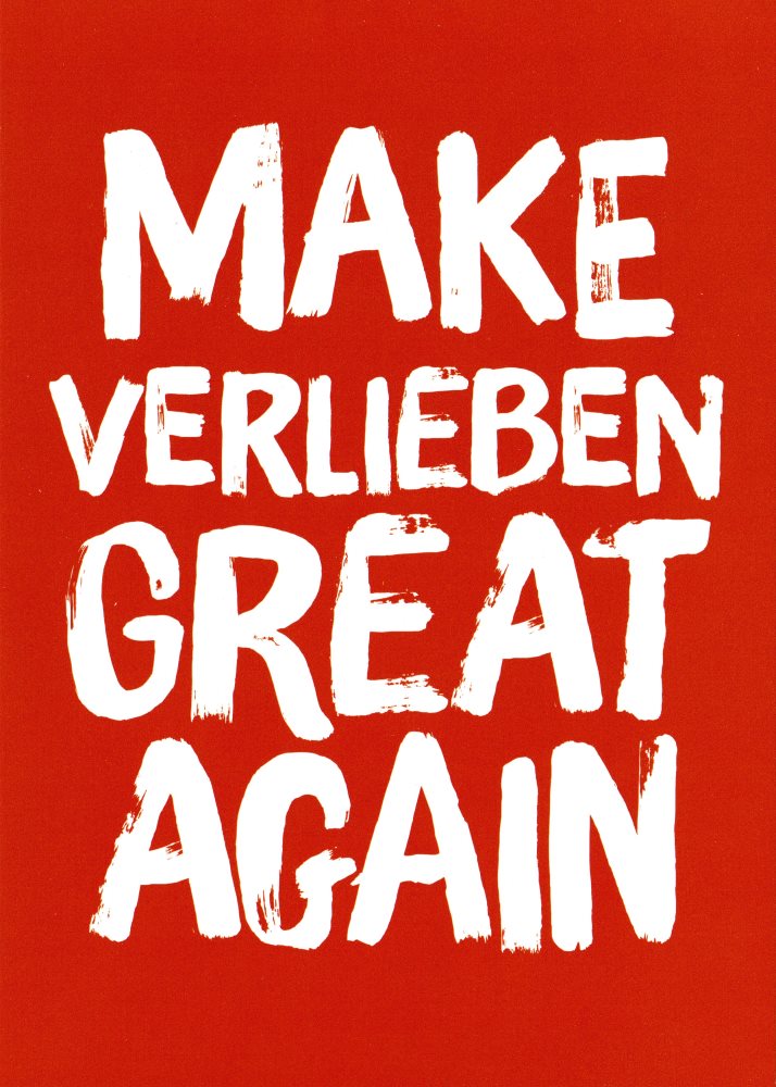 Postkarte "Make Verlieben Great Again"
