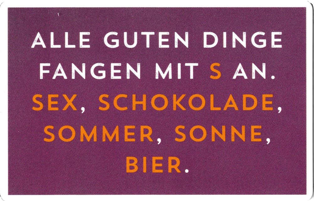 Sprüche & Humor "Alle guten Dinge"