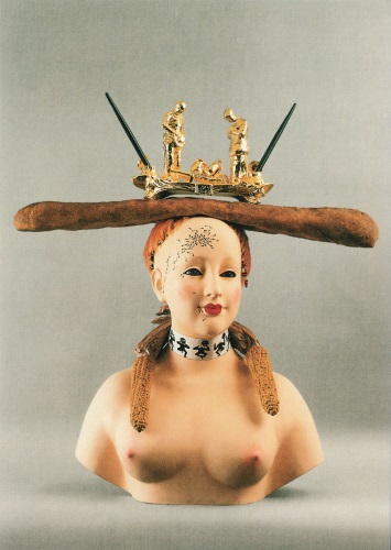 Kunstkarte Salvador Dalí "Retrospektive Frauenbüste"